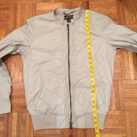 DIESEL BLACK GOLD MENS NYLON GRAY JACKET SZ S - Picture 5 of 8